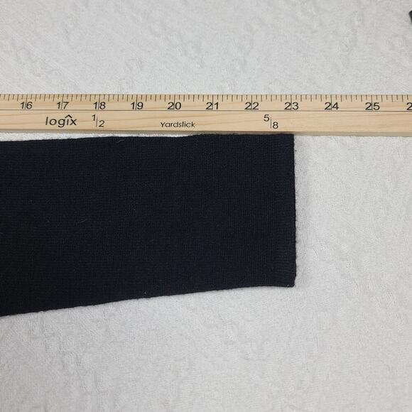 Norton Mc Naughton black vintage sweater sheer ruffle neckline Goth fairy grunge - Picture 6 of 7